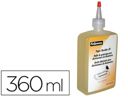 [3608601] ACEITE LUBRICANTE FELLOWES PARA DESTRUCTORA DE DOCUMENTOS BOTE DE 355 ML