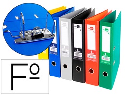 [AY29] ARCHIVADOR DE PALANCA LIDERPAPEL FOLIO DOCUMENTA FORRADO PVC CON RADO LOMO 75 MM COLORES SURTIDOS CLASSIC