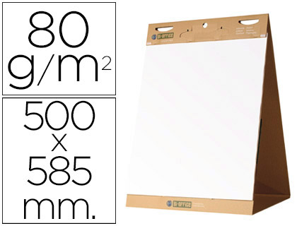 [FL1420403] BLOC CONGRESO BI-OFFICE LISO AUTOADHESIVO SOBREMESA 500X585 MM PAPEL DE 80G/M2