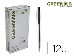 [GN03] BOLIGRAFO GREENING NEGRO RETRACTIL