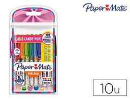 [2022692] BOLIGRAFO PAPER MATE INKJOY 100 CANDY POP BLISTER DE 10 UNIDADES COLORES SURTIDOS