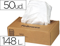 [36056] BOLSA DE RESIDUOS FELLOWES PARA DESTRUCTORA DE DOCUMENTOSCAJA CON 50 UND. PARA PS380 380CC/420/420CC/480CC