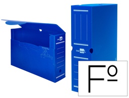 [DF05] CAJA ARCHIVO DEFINITIVO PLASTICO LIDERPAPEL AZUL TAMAÑO 36X26X10 CM