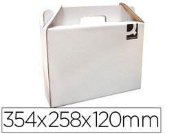 [KF18477] CAJA MALETIN CON ASA Q-CONNECT CARTON PARA ENVIO Y TRANSPORTE 355X120X258 MM