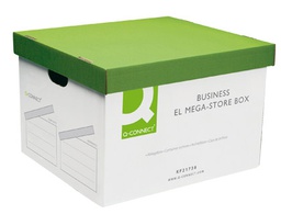 [KF21738 0885101] CAJON Q-CONNECT CARTON PARA 4 CAJAS ARCHIVO DEFINITIVO FOLIO MONTAJE AUTOMATICO MEDIDAS INTERIOR 295X383X430MM