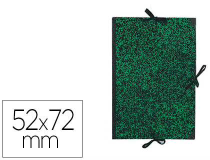 [C200003125] CARPETA DIBUJO CANSON CLASSIC 52X72 CM CON LAZOS MARMOL VERDE