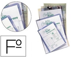 [327] CARPETA DOSSIER UÑERO SARO PVC FOLIO 280 MC TRANSPARENTE