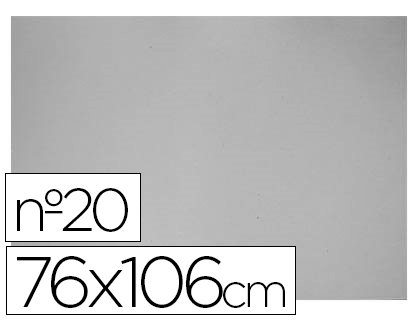 [20] CARTON GRIS Nº 20 76X106 CM HOJA