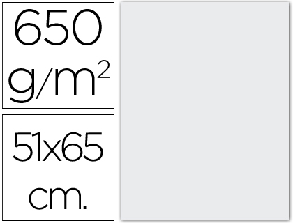 [108 KILOS] CARTULINA EXTRA BLANCA 650 GR 51X65 CM UNIDAD