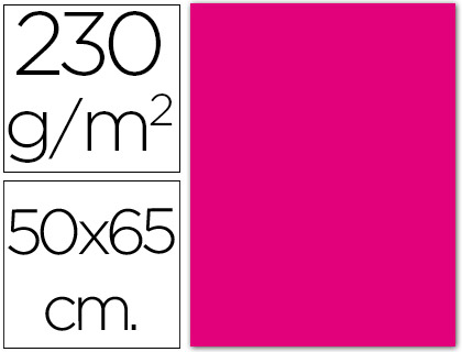 [13779] CARTULINA FLUORESCENTE MAGENTA 50X65 CM 230 GR