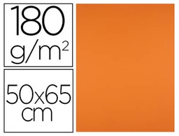 [CX27] CARTULINA LIDERPAPEL 50X65 CM 180G/M2 NARANJA