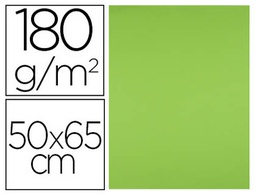 [CX34] CARTULINA LIDERPAPEL 50X65 CM 180G/M2 VERDE HIERBA