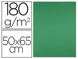 [CX48] CARTULINA LIDERPAPEL 50X65 CM VERDE NAVIDAD 180 GR UNIDAD