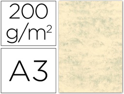 CARTULINA MARMOLEADA DIN A3 200 GR. GRIS PAQUETE DE 100 H