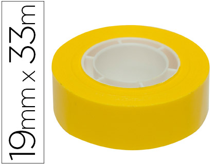 [12274] CINTA ADHESIVA APLI 33 MT X 19 MM COLOR AMARILLO