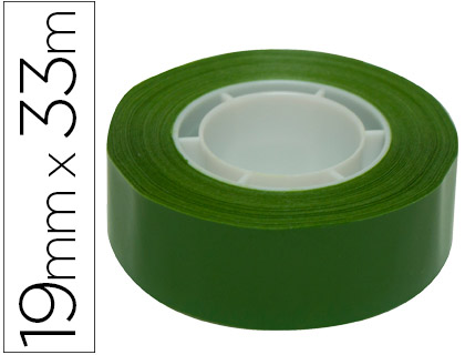 [12275] CINTA ADHESIVA APLI 33 MT X 19 MM COLOR VERDE