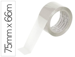 [KF11210] CINTA ADHESIVA Q-CONNECT POLIPROPILENO TRANSPARENTE 66 MT X 75 MM PARA EMBALAJE