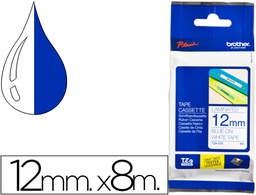 [TZE233] CINTA BROTHER TZE233 BLANCO-AZUL 12MM LONGITUD 8 MT