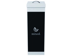 [CTSDAL.13.UK] CONTENEDOR PAPELERA RECICLAJE PAPERFLOW CON TAPA POLIESTIRENO PARA RESIDUOS ORGANICOS 60 L 76X36,3X26,3