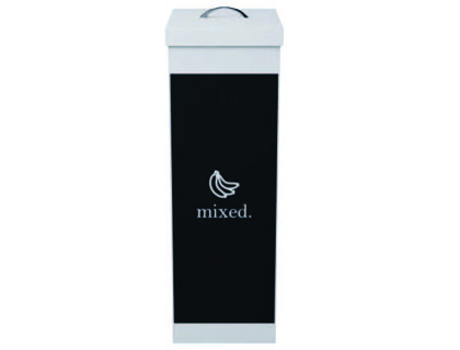 [CTSDAL.13.UK] CONTENEDOR PAPELERA RECICLAJE PAPERFLOW CON TAPA POLIESTIRENO PARA RESIDUOS ORGANICOS 60 L 76X36,3X26,3