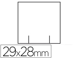 [8552101] ETIQUETAS METO BLANCA 29X28 MM TROQUELADA ROLLO DE 700 ETIQUETAS