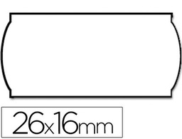 [9133191] ETIQUETAS METO ONDULADAS 26 X 16 MM BLANCA(ADH.2) ROLLO DE 1200 ETIQUETAS TROQUELADAS (P+T) PARA ETIQUETADORA TOVEL