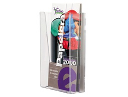 [9006 CS TP] EXPOSITOR MURAL ARCHIVO 2000 METACRILATO 1/3 DIN A4 TRANSPARENTE 110X45X180 MM UN COMPARTIMIENTO