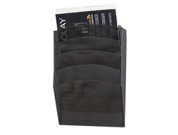 [KF04726] EXPOSITOR MURAL Q-CONNECT DE PARED 5 BANDEJAS DIN A4 NEGRO 9,3X31,5X44 CM