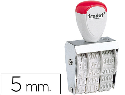 [1020] FECHADOR TRODAT 1020 CON BANDA INCLUIDO DIA-MES-AÑO 5 MM