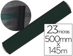 [PLA2023018NE] FILM EXTENSIBLE MANUAL BOBINA -ANCHO 500 MM. -LARGO 145 MT ESPESOR 23 MICRAS NEGRO