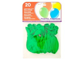 [26016 (20016)] GLOBO 100% LATEX BIODEGRADABLE VERDE PISTACHO BOLSA DE 20 UNIDADES