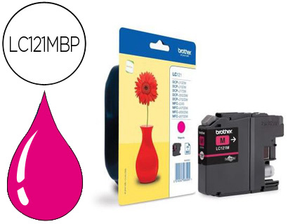 [LC121MBP] INK-JET BROTHER DCP-J132W/152W/552DW/752DW & MFC-J470DW/650DW/870DW MAGENTA -300 PAG