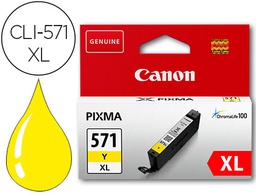 [0334C001] INK-JET CANON CLI-571XL PIXMA MG6852 / TS6050 / TS8050 AMARILLO 500 PAG
