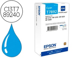 [C13T789240] INK-JET EPSON T7892XXL WF-5110 / 5190 / 5620 / 5690 CIAN ALTA CAPACIDAD