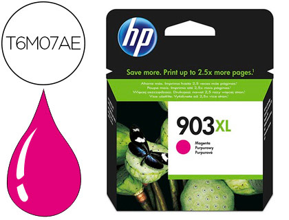 [T6M07AE] INK-JET HP 903XL OFFICEJET 6960 / 6970 MAGENTA 825 PAGINAS