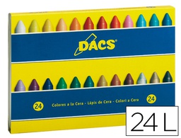 [DA050295] LAPICES CERA DACS CAJA DE 24 COLORES