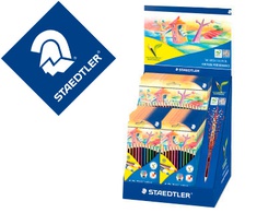 [185 CA-1] LAPICES DE COLORES STAEDTLER WOPEX ECOLOGICO EXPOSITOR DE 20 CAJAS DE 12 COLORES Y 5 CAJAS DE 24 COLORES