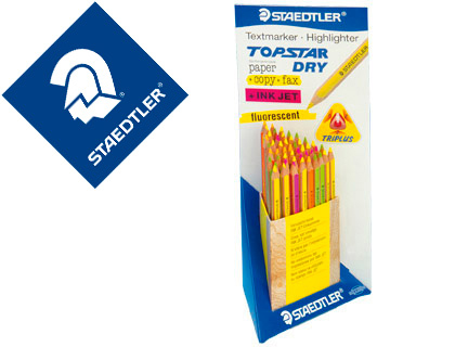 [12864KP48] LAPICES FLUORESCENTE STAEDTLER TOP STAR EXPOSITOR DE 48 UNIDADES COLORES SURTIDOS