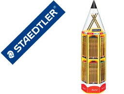 [120VS4] LAPICES DE GRAFITO STAEDTLER NORIS 120 EXPOSITOR GIRATORIO FORMA LAPIZ DE 48 DOCENAS GRADUACIONES SURTIDAS