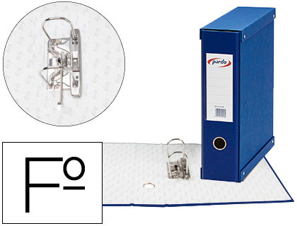 [924103] MODULO PARDO 1 ARCHIVADOR DE PALANCA FOLIO 2 ANILLAS 70 MM AZUL 350X100X290 MM