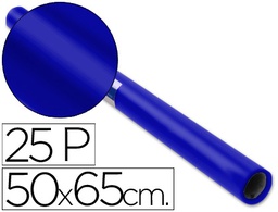 [22115] PAPEL CHAROL AZUL ROLLO 25 HOJAS DE 50X65 CM