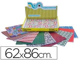 [05472] PAPEL DE REGALO IMPRESMA 62X86 CM CAJA DE 200 HOJAS DISEÑOS SURTIDOS GRAMAJE 40G/M2