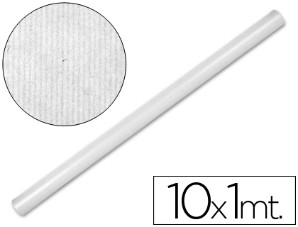 [PK04] PAPEL KRAFT LIDERPAPEL BLANCO ROLLO 10X1 MT