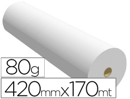 [06OPA80420170CB] PAPEL REPROGRAFIA PPC PARA PLANOS 420MMX170MT 80GR