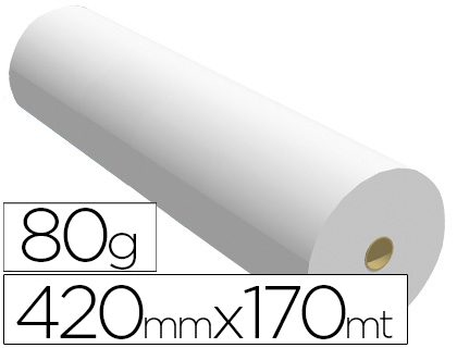 [06OPA80420170CB] PAPEL REPROGRAFIA PPC PARA PLANOS 420MMX170MT 80GR