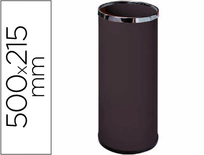 [301-N] PARAGUERO METALICO 301 NEGRO AROS CROMADO 50X21,5 CM