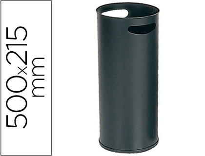 [306-N] PARAGUERO METALICO 306 NEGRO 50X21,5 CM