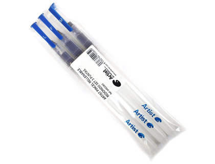 [6402065] PINCEL ARTIST RECARGABLE REDONDO BLISTER 3 UNIDADES PUNTAS SURTIDAS