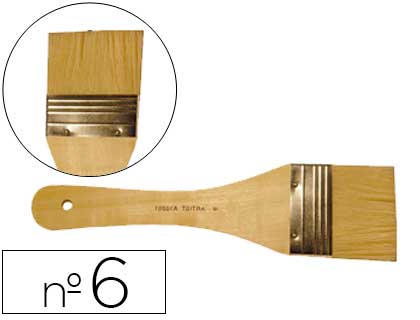 [A10201-6] PINCEL OLEO ARTIST DE CERDA PALETINA Nº 6 65 MM