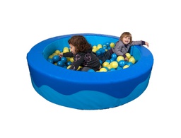 [105A] PISCINA DE BOLAS SUMO DIDACTIC REDONDA AZUL/CELESTE 2 SACOS DE BOLAS 150X30X15 CM
